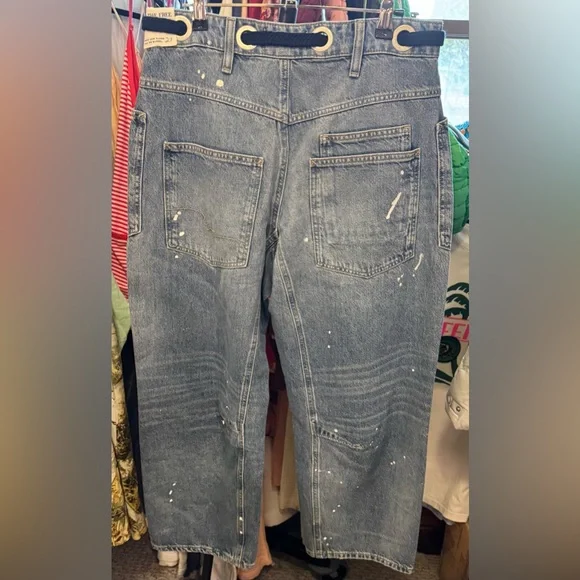 NWT Free People We The Free Moxie Pull-On Barrel Jeans Timeless Blue 27, 29, 30 - Picture 13 of 17